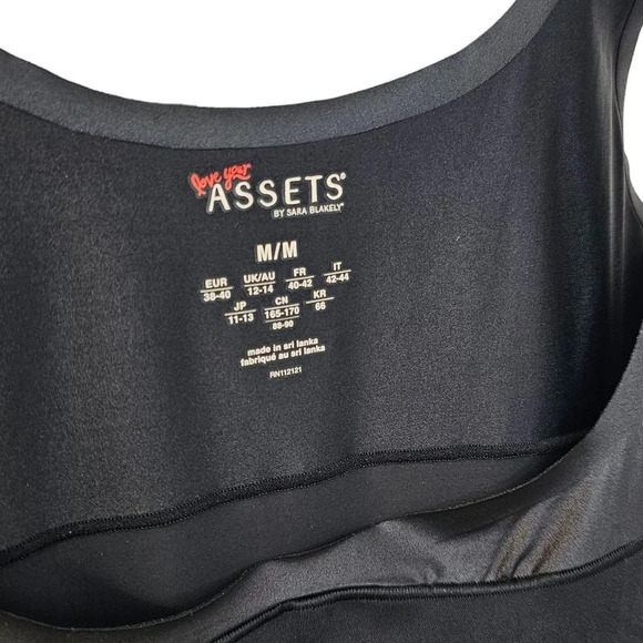 SPANX Open Bust Slip Assets Spot On Slimmers  Black Shaping Slimming Size Medium - Picture 5 of 9